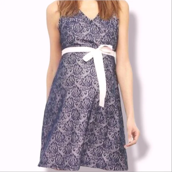 floral lace maternity dress PinkBlush White Lace Overlay Maternity Maxi Dress main image 0